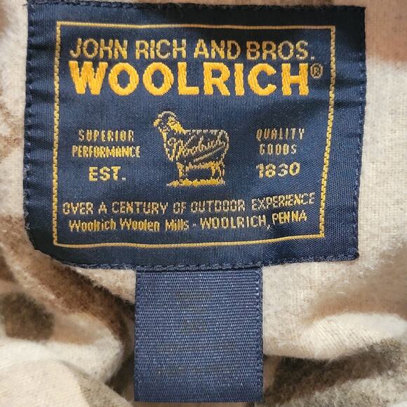John Rich And Bros. Woolrich LS Button Up Flannel Shirt Moose Print - 2XL Tall - Picture 5 of 6